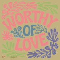 Worthy Of Love Inspirational Floral Pattern Mousepad thumb 1