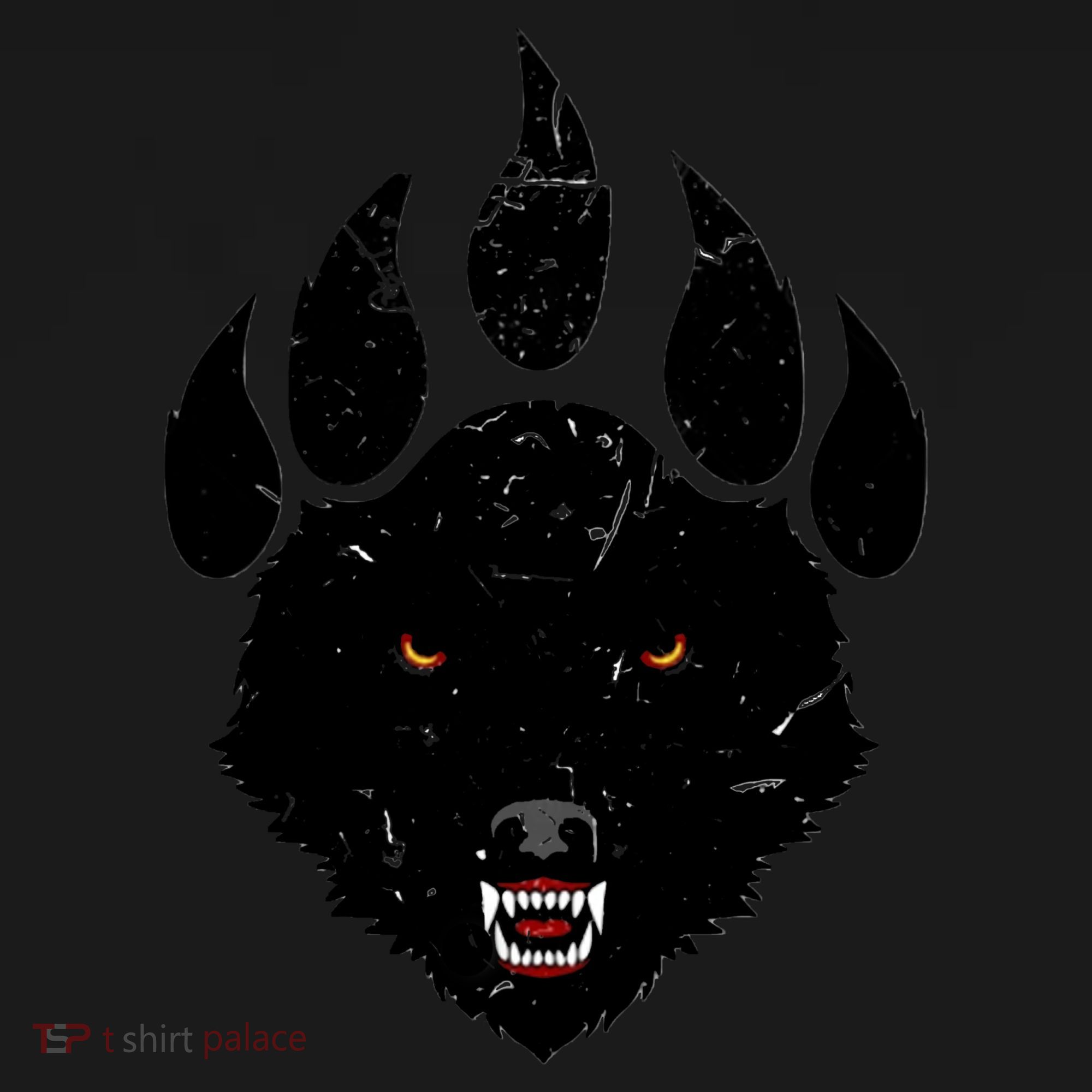 Wolf Claw Imprint Face Doggie Tank