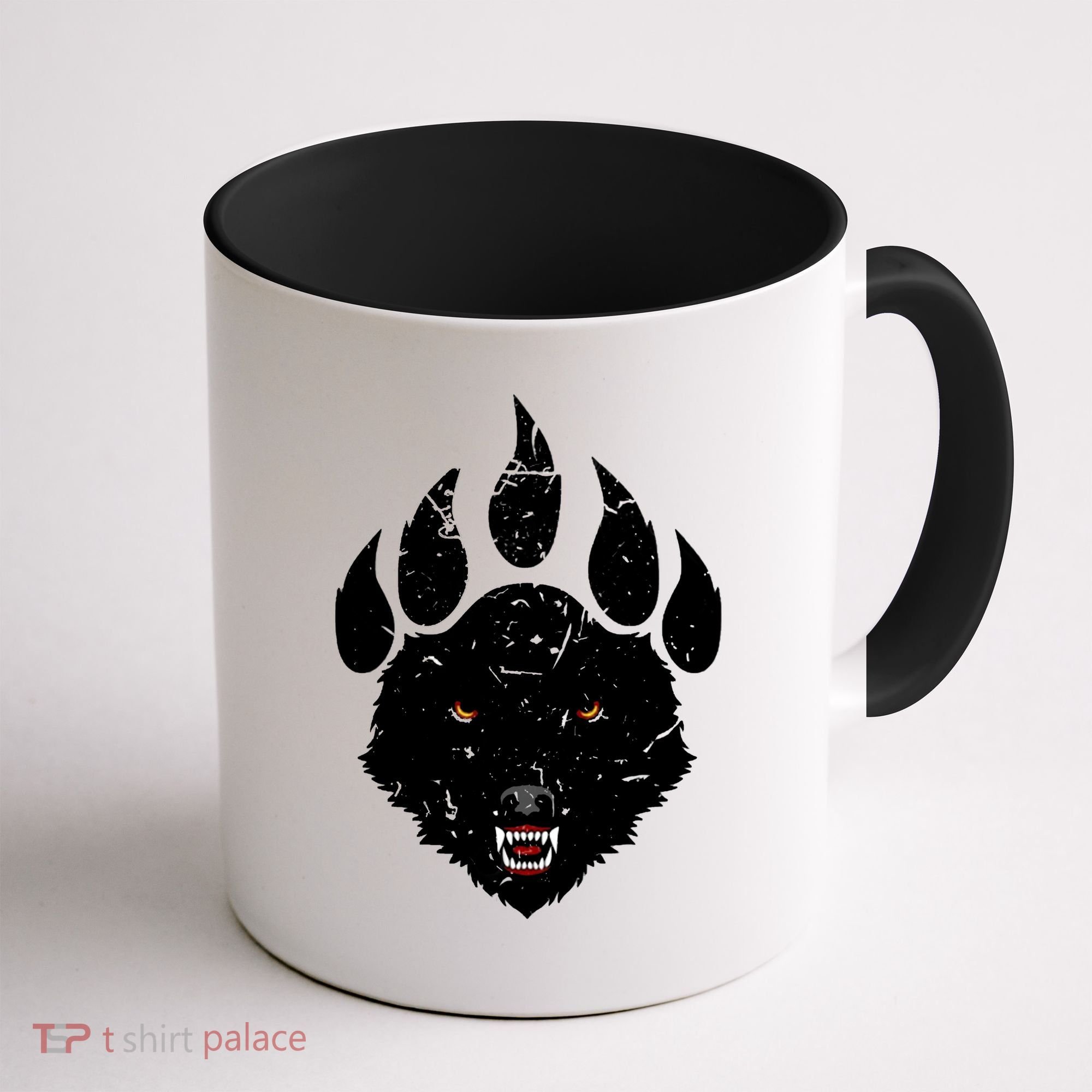 Wolf Claw Imprint Face Coffee Mug