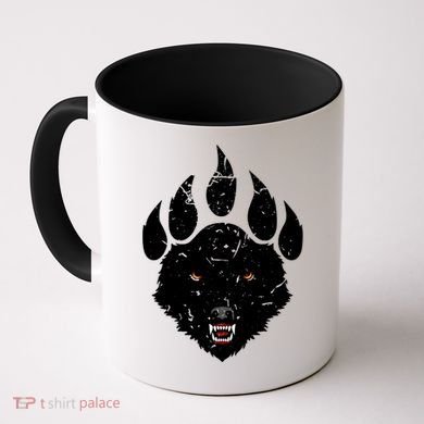 Wolf Claw Imprint Face Coffee Mug