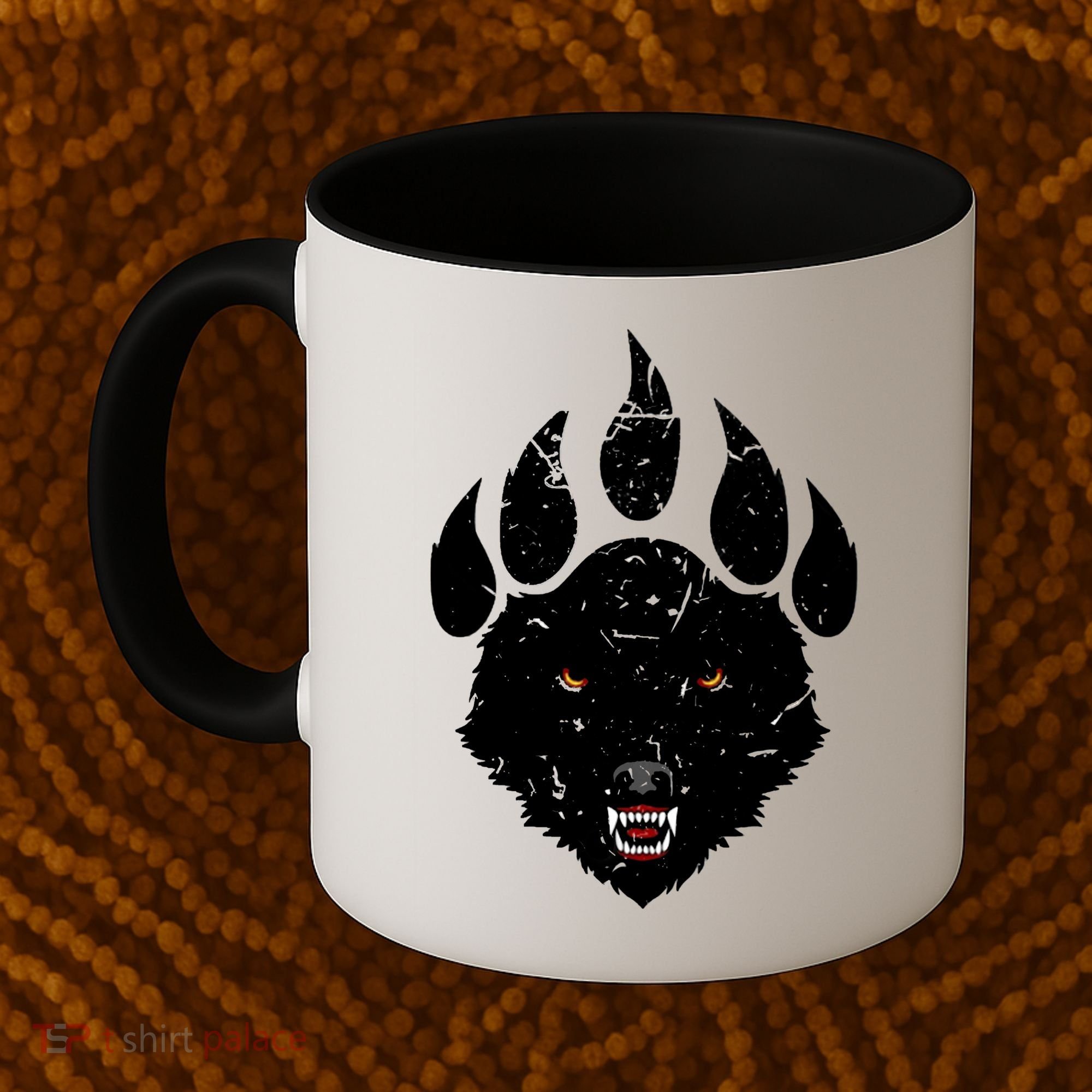 Wolf Claw Imprint Face Coffee Mug