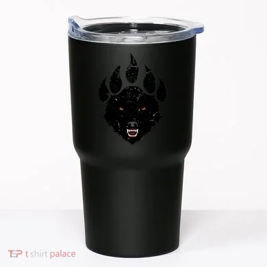 Wolf Claw Imprint Face Tumbler