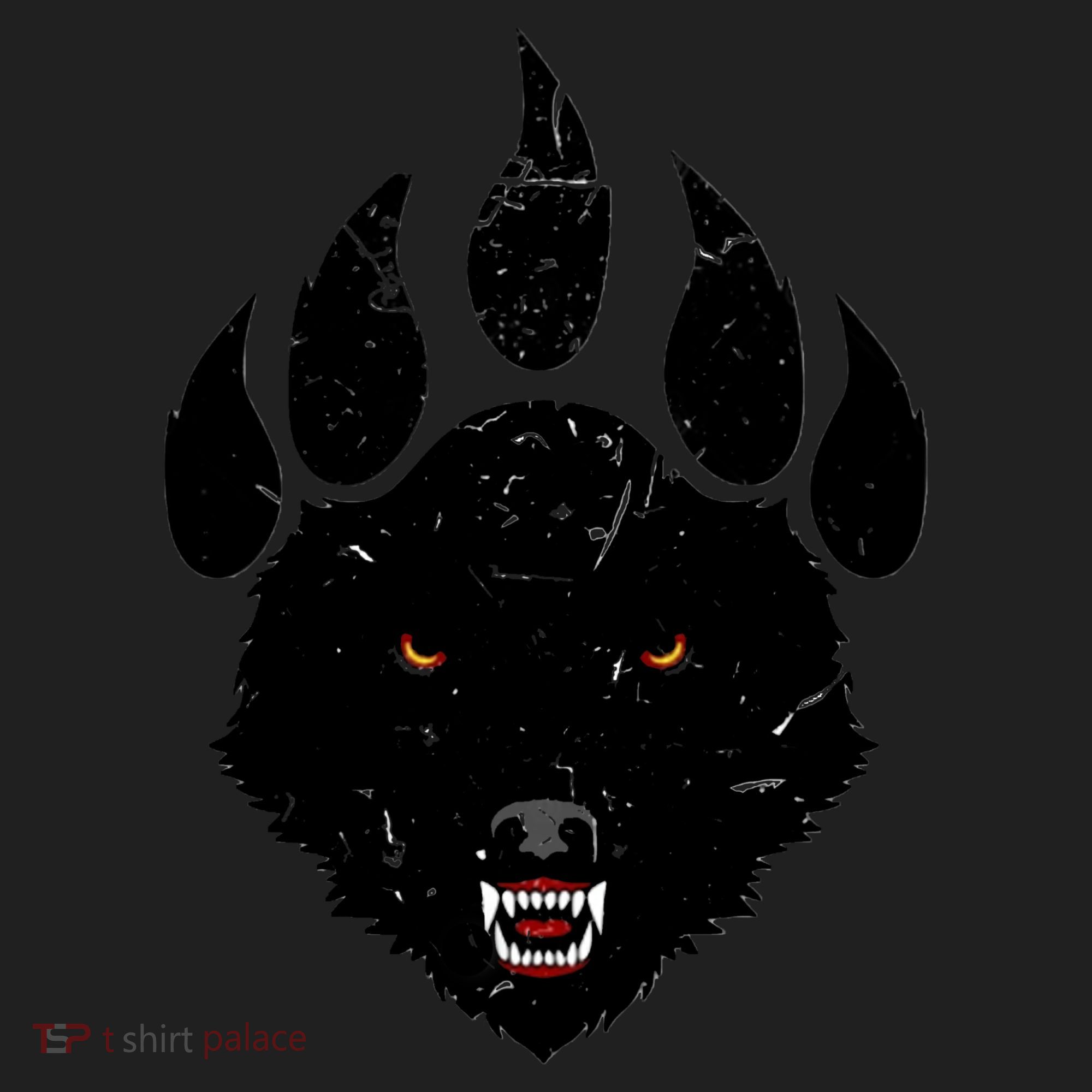 Wolf Claw Imprint Face Tumbler