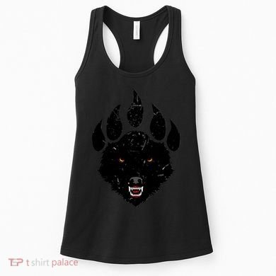Wolf Claw Imprint Face Women's Tank Top