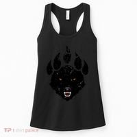 Wolf Claw Imprint Face Women's Tank Top thumb 0