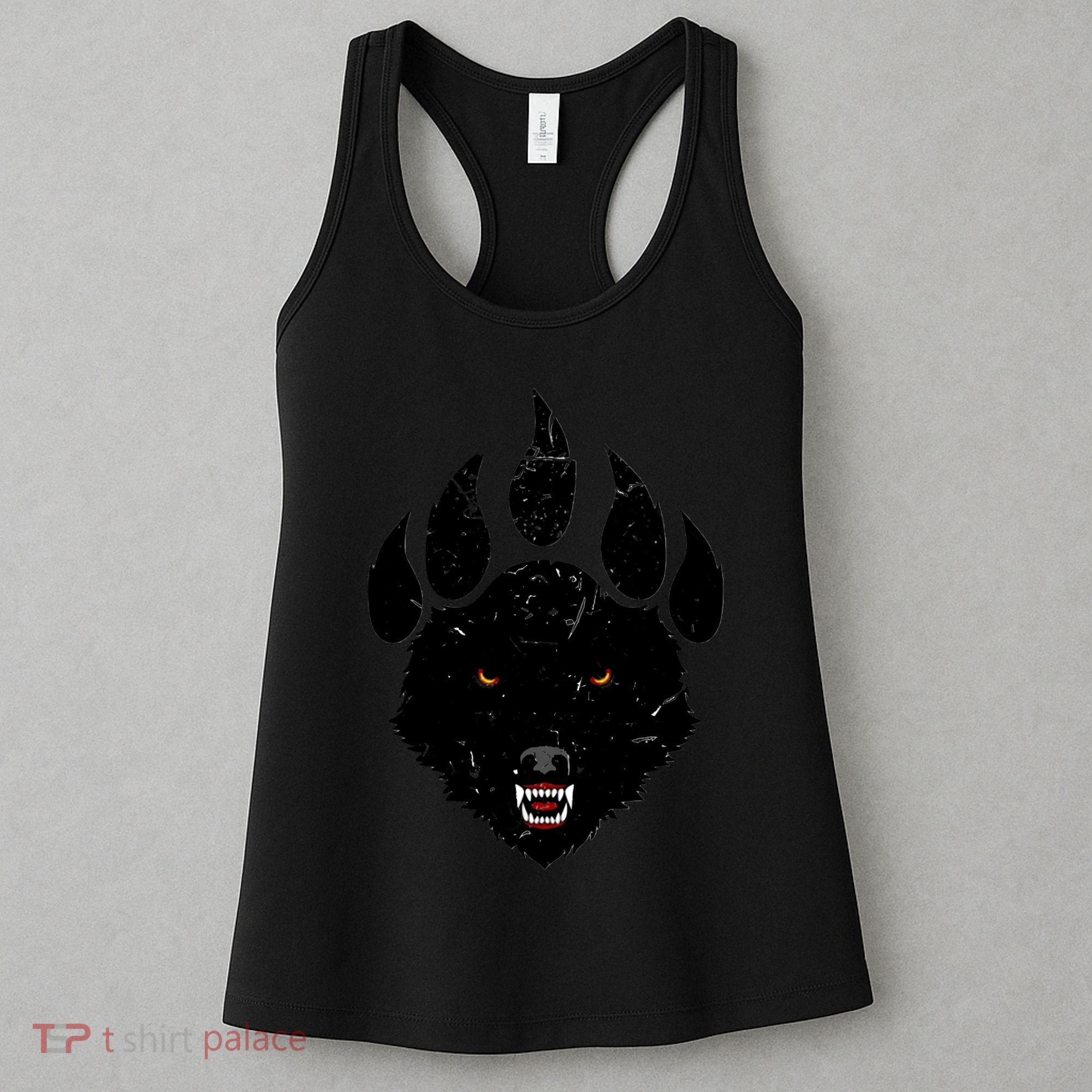 Wolf Claw Imprint Face Women's Tank Top