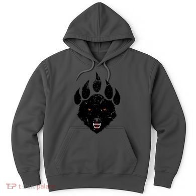 Wolf Claw Imprint Face Hoodie