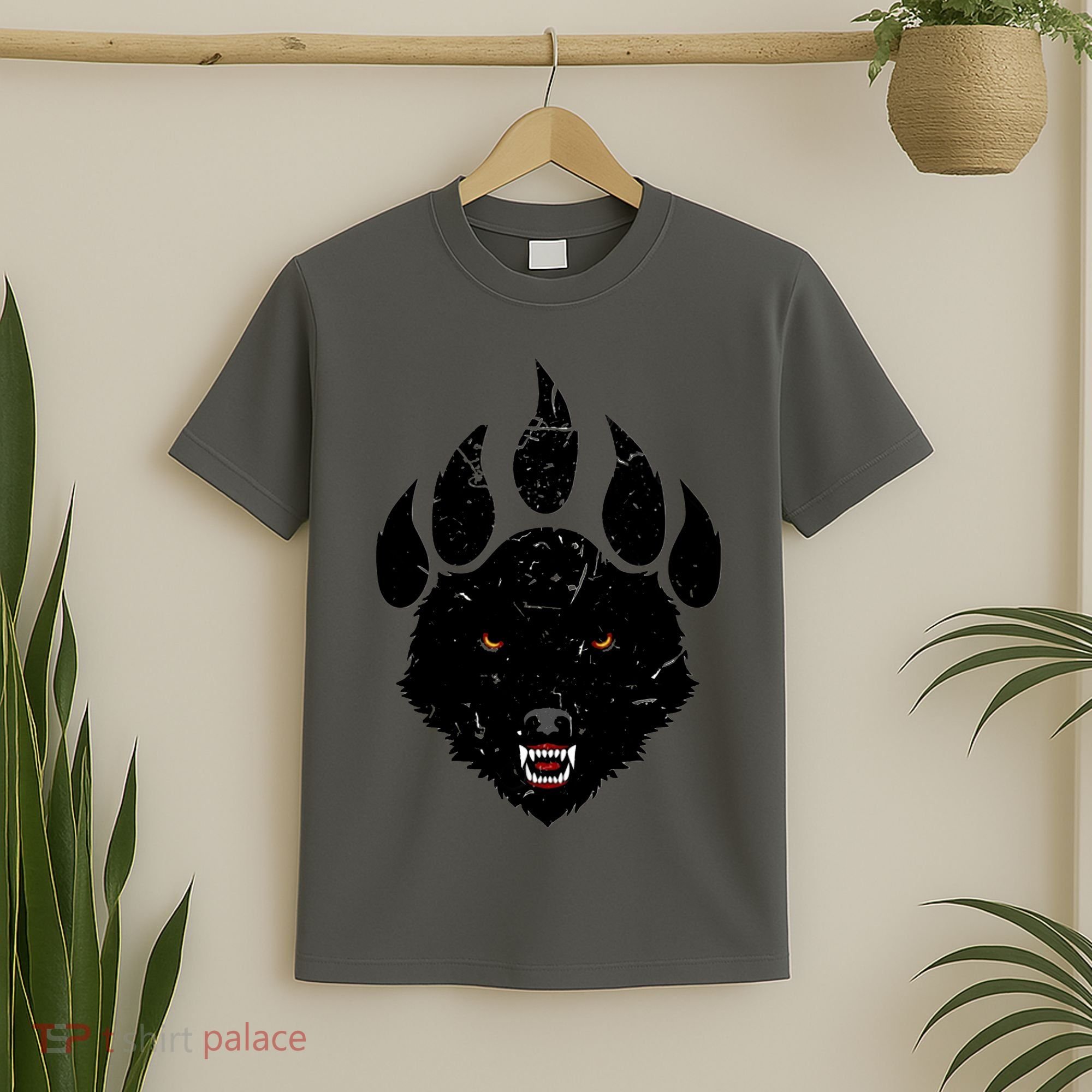 Wolf Claw Imprint Face T-Shirt