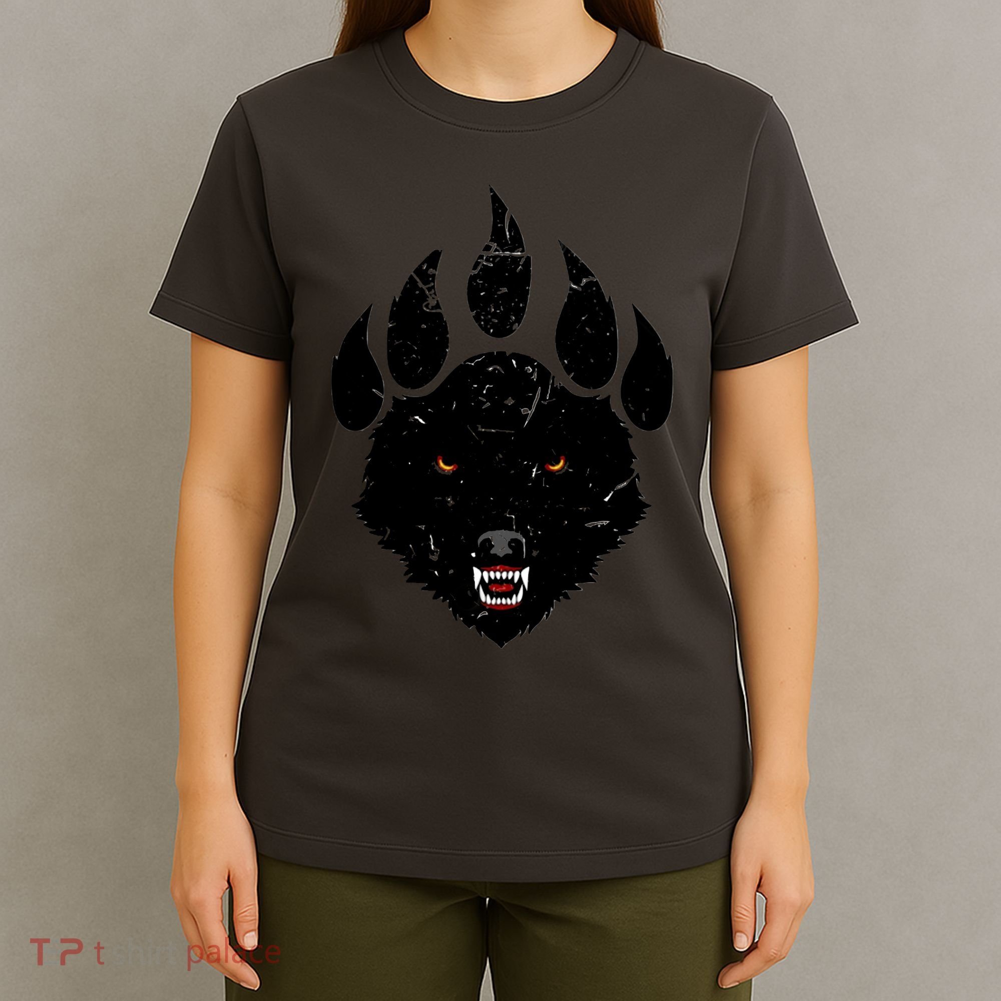 Wolf Claw Imprint Face T-Shirt