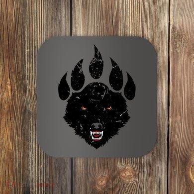 Wolf Claw Imprint Face Coaster
