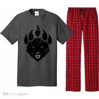 Wolf Claw Imprint Face Pajama Set thumb 0