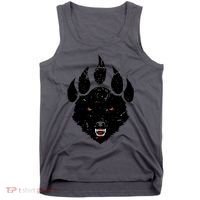 Wolf Claw Imprint Face Tank Top thumb 0