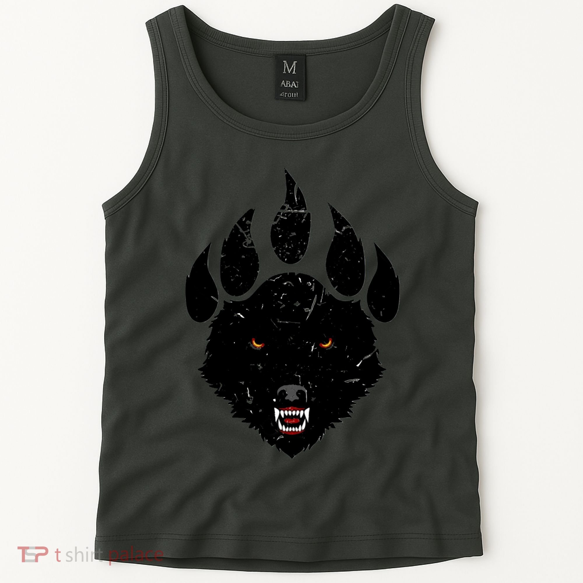 Wolf Claw Imprint Face Tank Top
