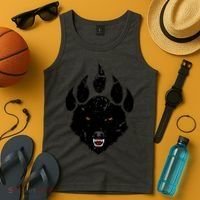 Wolf Claw Imprint Face Tank Top thumb 4