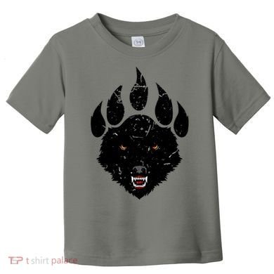 Wolf Claw Imprint Face Toddler T-Shirt