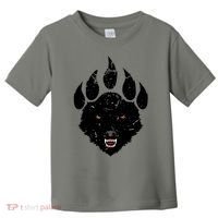 Wolf Claw Imprint Face Toddler T-Shirt thumb 0