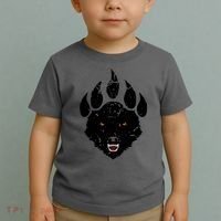 Wolf Claw Imprint Face Toddler T-Shirt thumb 2