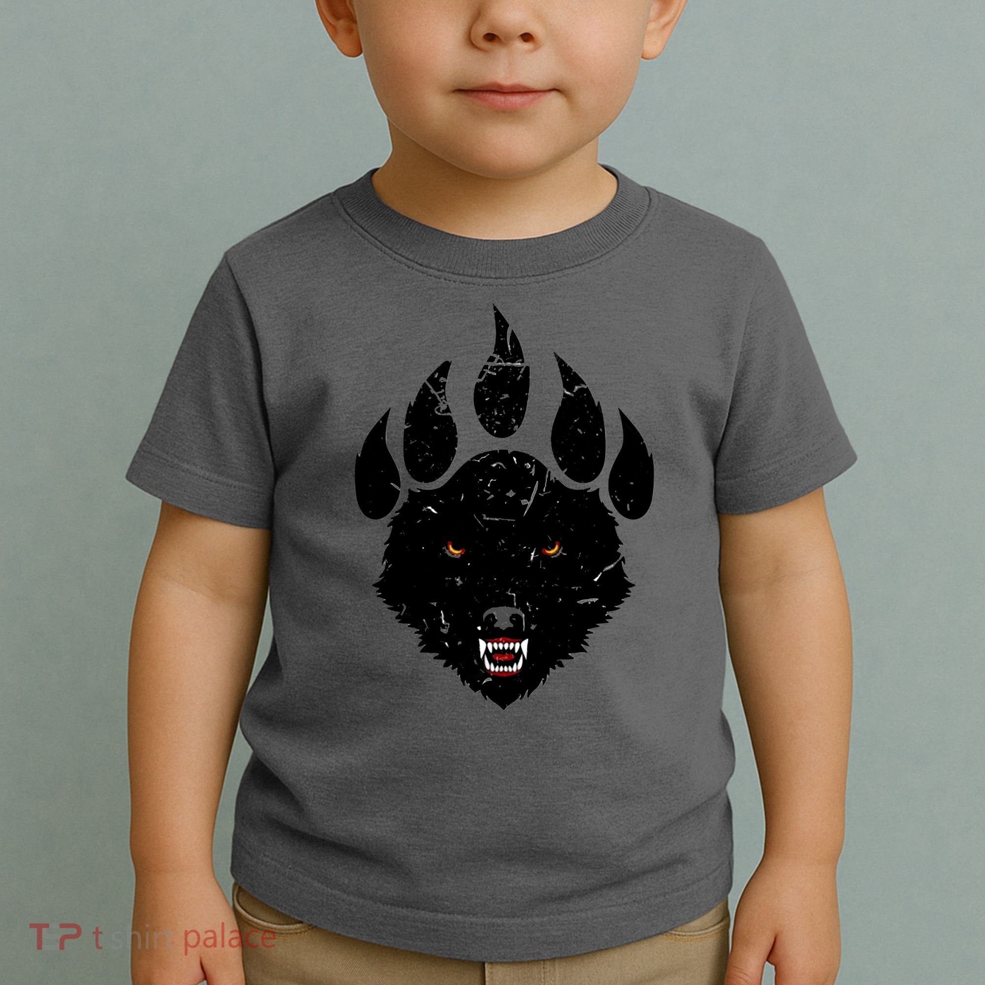 Wolf Claw Imprint Face Toddler T-Shirt