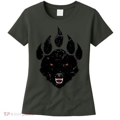 Wolf Claw Imprint Face Women's T-Shirt