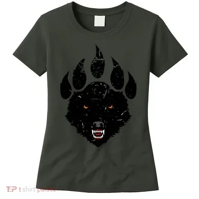 Wolf Claw Imprint Face Women's T-Shirt