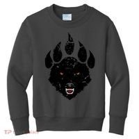 Wolf Claw Imprint Face Kids Sweatshirt thumb 0