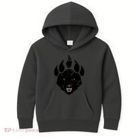 Wolf Claw Imprint Face Kids Hoodie thumb 0