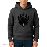 Wolf Claw Imprint Face Kids Hoodie thumb 4