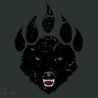 Wolf Claw Imprint Face Kids Hoodie thumb 5