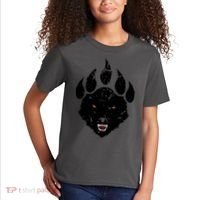 Wolf Claw Imprint Face Kids T-Shirt thumb 2