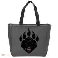 Wolf Claw Imprint Face Tote Bag thumb 0