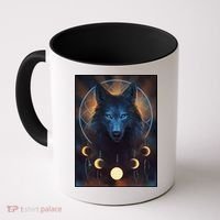 Wolf Dream Catcher Moon Phases  Coffee Mug thumb 0