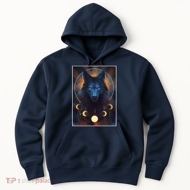 Wolf Dream Catcher Moon Phases  Hoodie