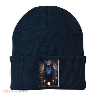 Wolf Dream Catcher Moon Phases Beanie