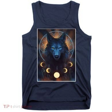 Wolf Dream Catcher Moon Phases  Tank Top
