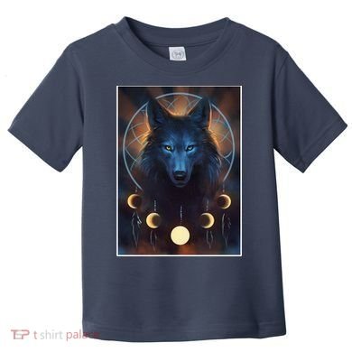 Wolf Dream Catcher Moon Phases  Toddler T-Shirt