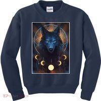 Wolf Dream Catcher Moon Phases  Kids Sweatshirt thumb 0