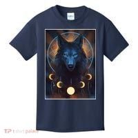 Wolf Dream Catcher Moon Phases  Kids T-Shirt thumb 0