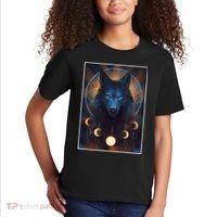 Wolf Dream Catcher Moon Phases  Kids T-Shirt thumb 2