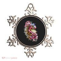 Wolf Flower Floral Cool Illustration Ornament thumb 0