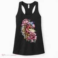 Wolf Flower Floral Cool Illustration Women's Tank Top thumb 0