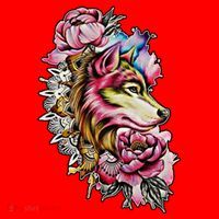 Wolf Flower Floral Cool Illustration Santa Hat thumb 1