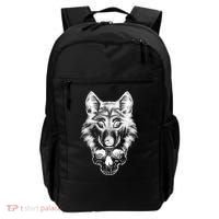 Wolf Head On Skull Graphic Backpack thumb 0