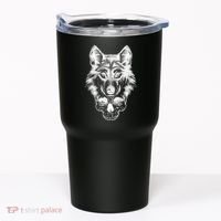 Wolf Head On Skull Graphic Tumbler thumb 0