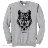 Wolf Head On Skull Graphic Sweatshirt thumb 0