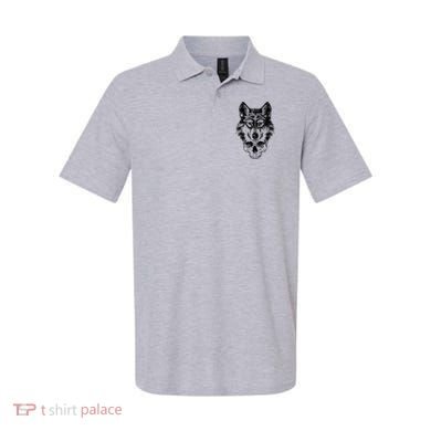 Wolf Head On Skull Graphic Polo