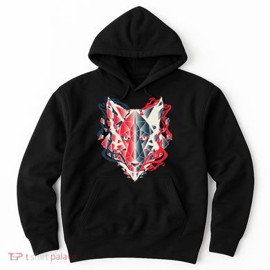 Wolf Head Polygonal Hoodie