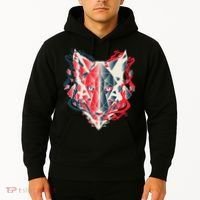 Wolf Head Polygonal Hoodie thumb 2