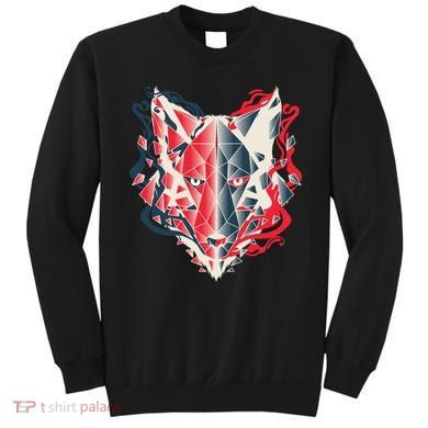 Wolf Head Polygonal Sweatshirt