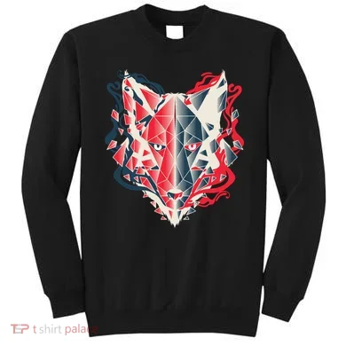 Wolf Head Polygonal Sweatshirt