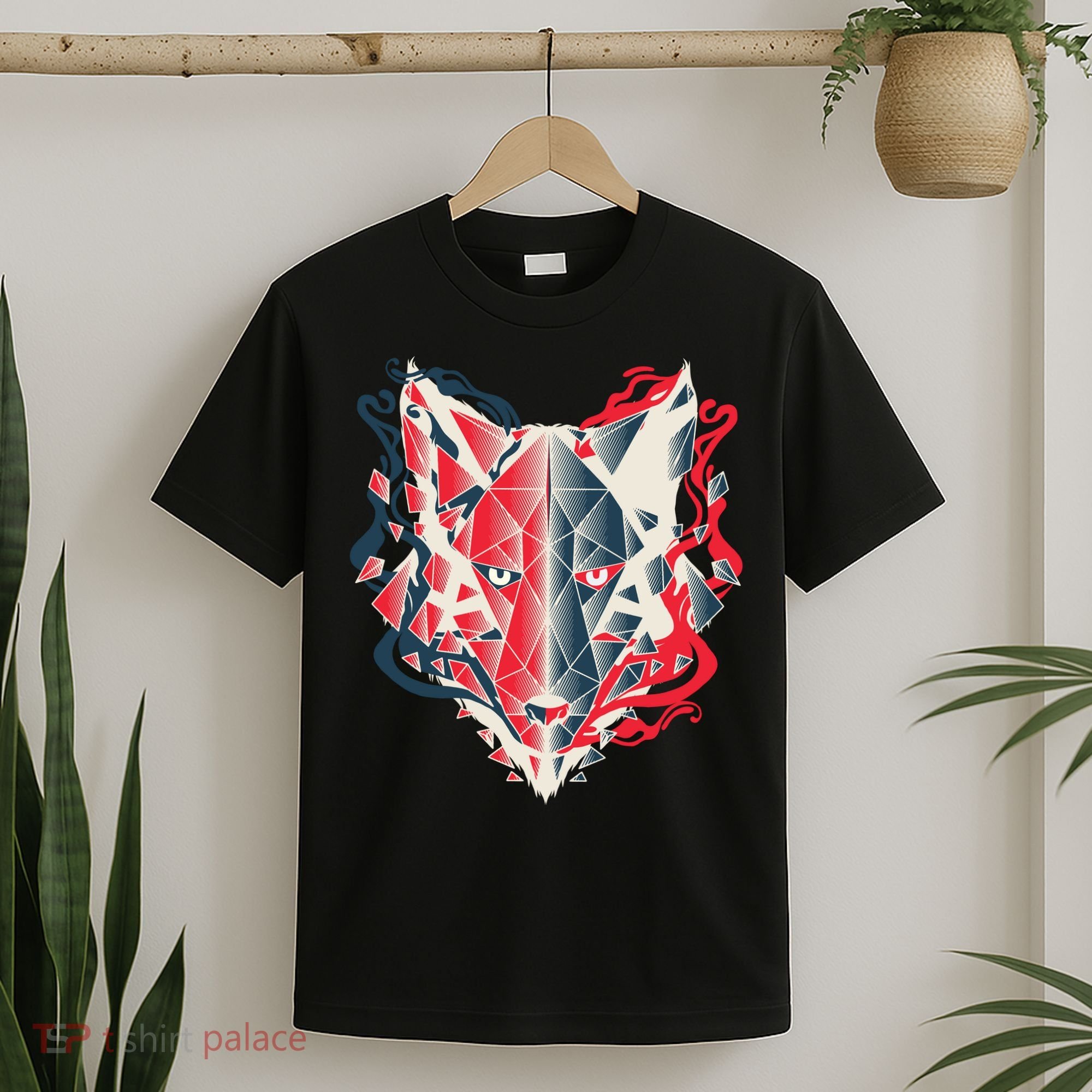 Wolf Head Polygonal T-Shirt